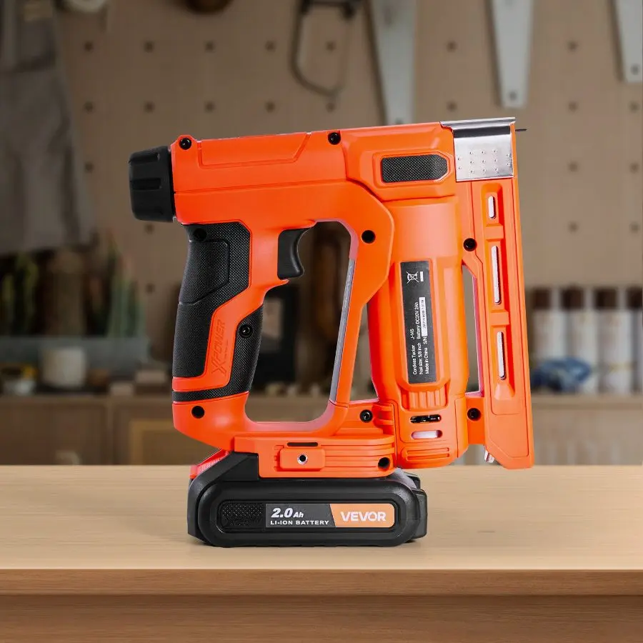 VEVOR Cordless Brad Nailer, 2 - in - 1 Nail Gun Staple Gun, 18 Gauge 5/ ...