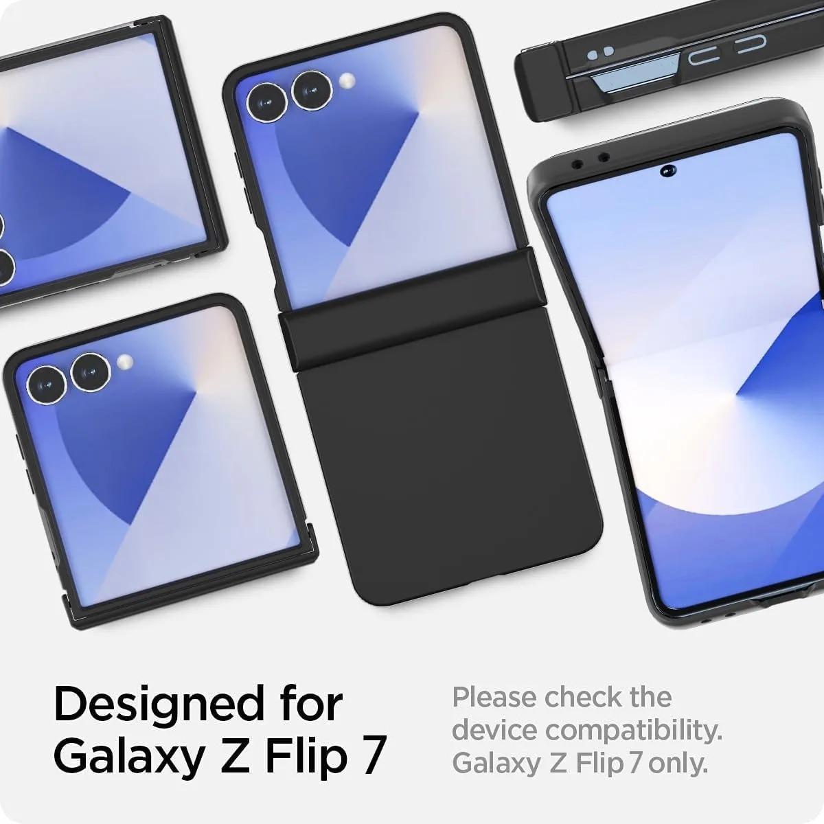 Fin Hinge Protective Solid Color Shockproof Folding Phone Case For Samsung Z Flip 7 6 5 4 3 ZFlip7 Flip6 Flip5 5G Hard PC Slim Cover