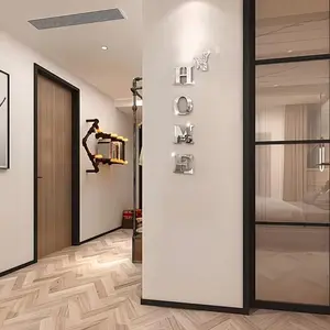 5 Piece Set 2D Acrylic Mirror Wall Stickers, Wall Decal, Decorative Creative Home Decor, Indoor Outdoor Wall Art, Perfect Gift for Family Friends, Decoration, Ornaments