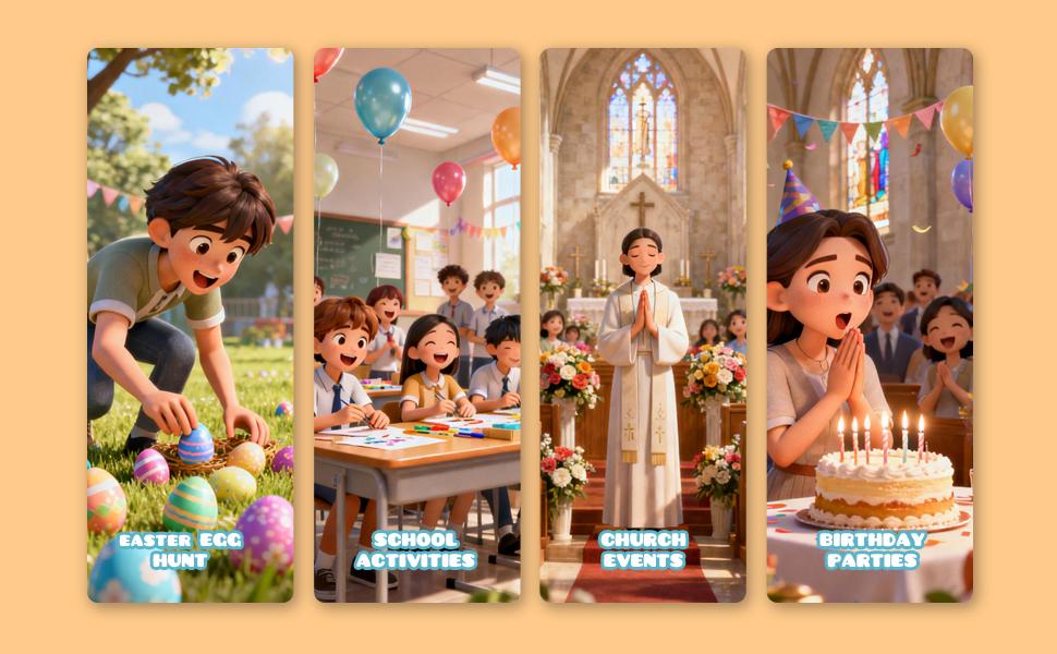 Giant 3 Inch Plastic Easter Eggs Bulk 30 Pack - Jumbo Fillable Easter Eggs for Egg Hunt Prizes, Easter Basket Stuffers, Candy Treats, Party Favors & Classroom Supplies