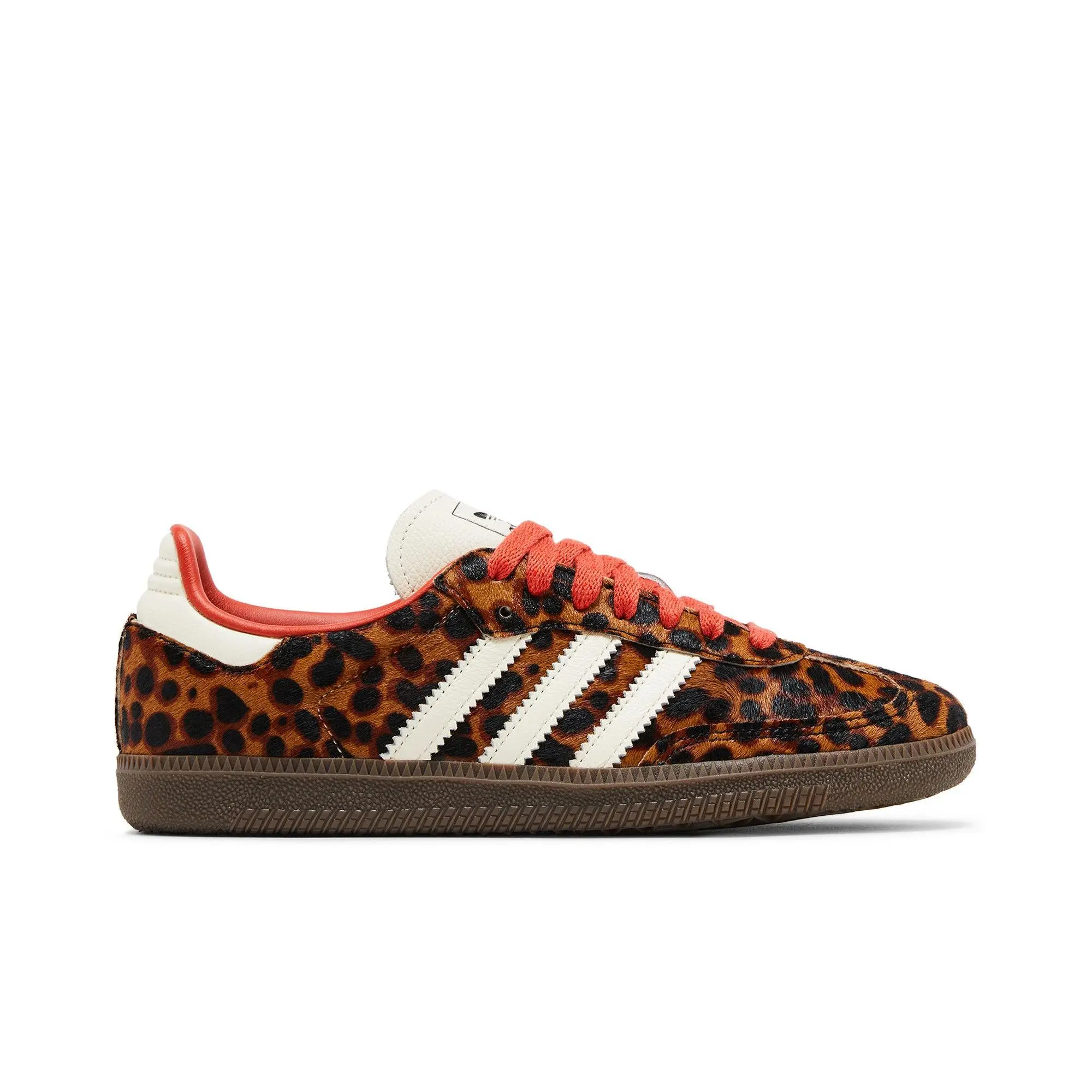 adidas Womens Samba OG 'Cheetah Pack - Preloved Red' (women's sizes) Core Black/Preloved Red/Cream White training shoes JI2734