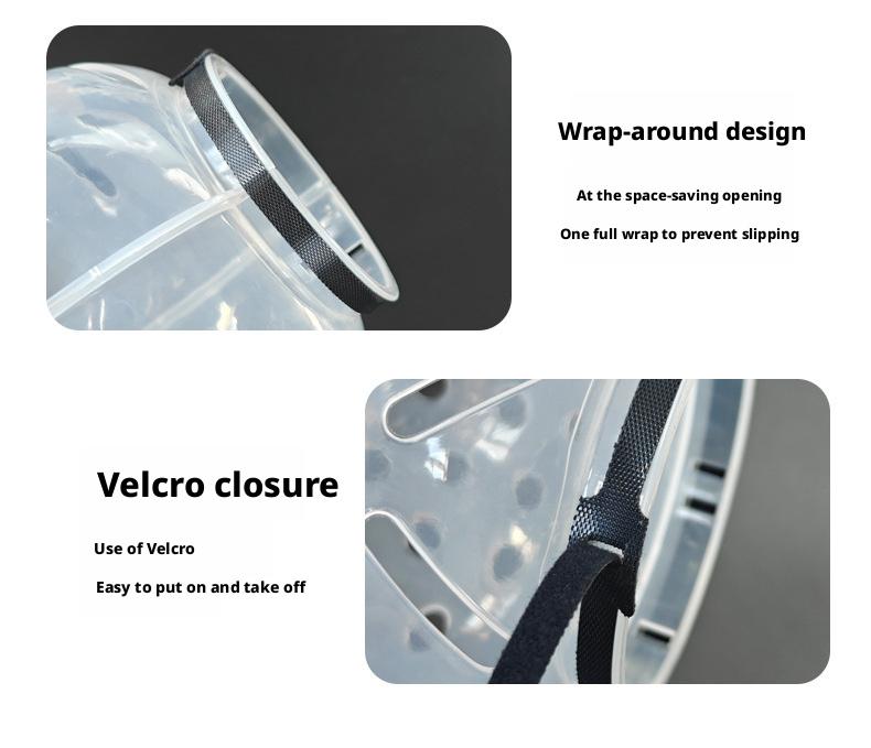 PetBoba Anti-scratch and bite cat head cover, protective paw covers, anti-licking and anti-biting, anti-fighting, bathing and nail trimming, anti-biting transparent head cover