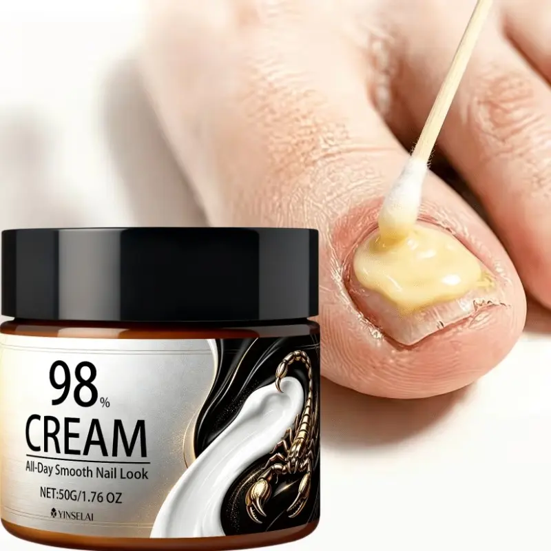 98% Natural Origin Nail Cream – Smooth & Strengthen Brittle Nails, Cuticle Care 50g