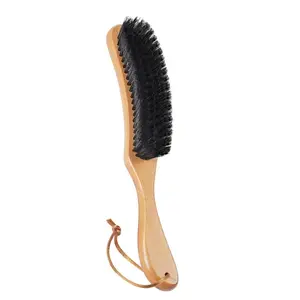 Clothing Brush, Horsehair Brush, Denim Hat Brush, Suit Lint Brush, Wool, Cashmere, Velvet, Suede, Fabric Brush, Furniture Pet Hair Brush, Long Birch Wood Handle