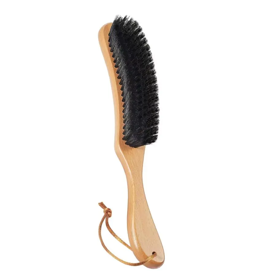 Clothing Brush, Horsehair Brush, Denim Hat Brush, Suit Lint Brush, Wool, Cashmere, Velvet, Suede, Fabric Brush, Furniture Pet Hair Brush, Long Birch Wood Handle