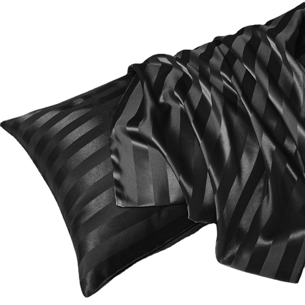 Solid Color Satin Pillowcase, 2 Counts Modern Simple Pillowcase without Filler, Soft Comfortable Pillow Cover for Home Bedroom Dormitory Hotel