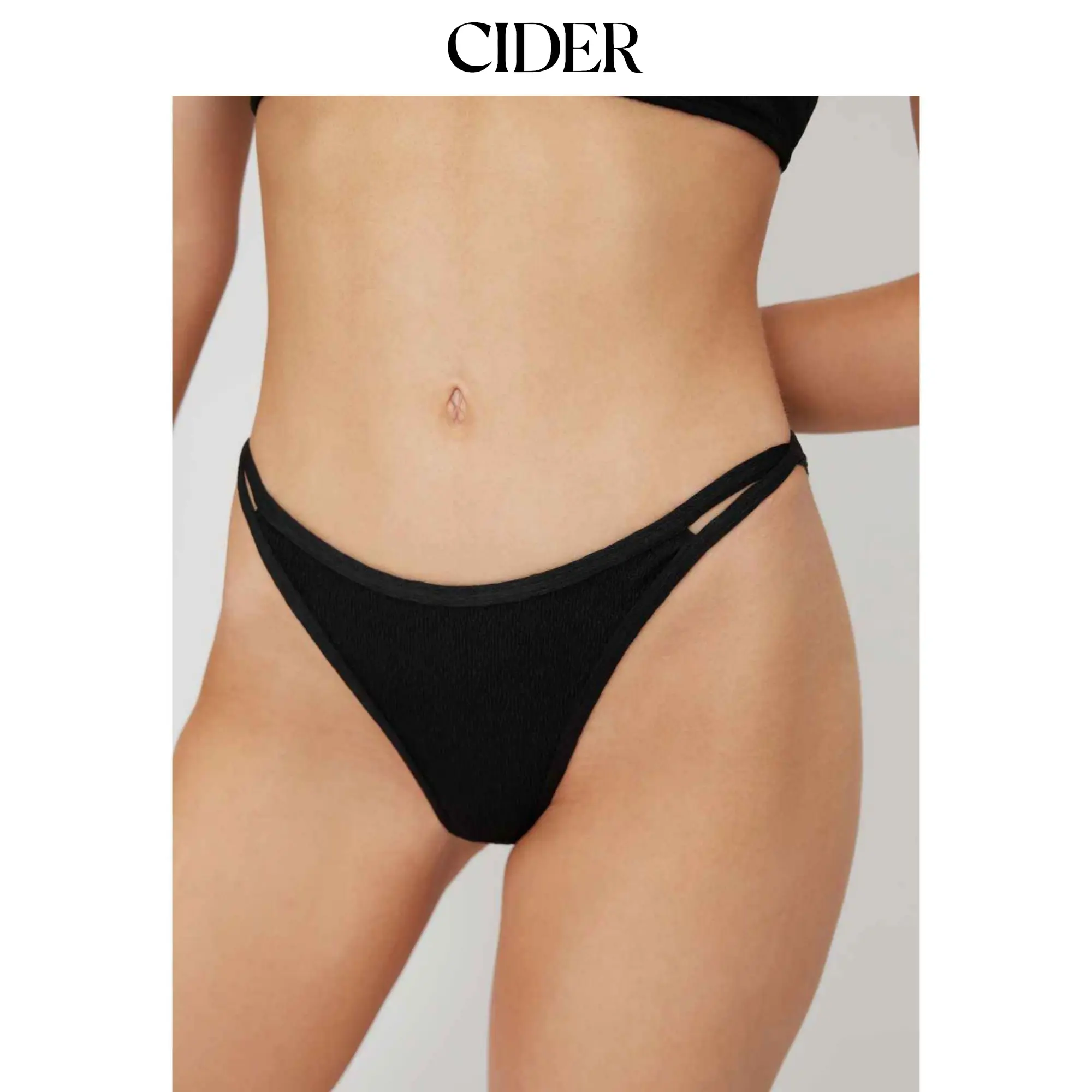 Cider Cut Out Cheeky Bikini Bottom