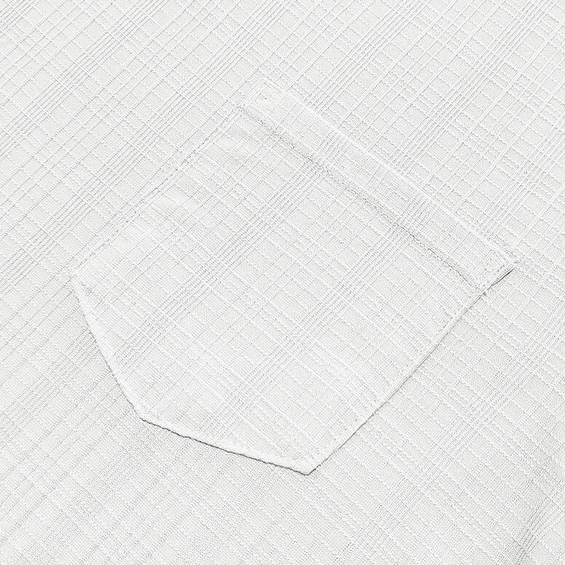 Summer Men's Imitation Hemp Bamboo Joint Loose Breathable Casual V-neck Quick-drying Short-sleeved T-shirt