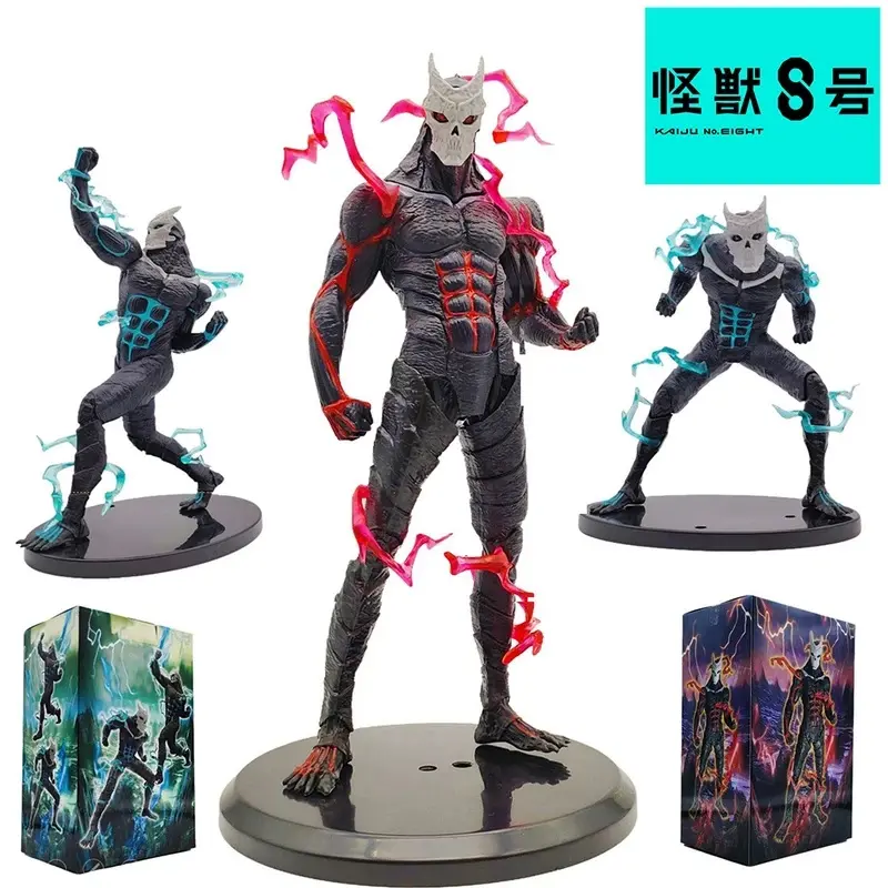 RED New Monster 8 Figure 21cm Kaiju Number Eight Figure Kafka Hibino Stands Monster Form No.8 Anime Decoration Model Ornaments