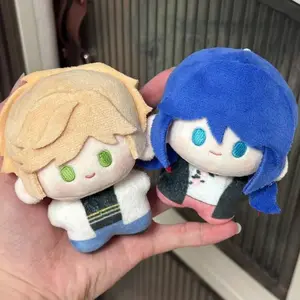 2026 hot item 10cm Anime Stuffed Marinette Dupain-Cheng Adrien Agreste Plushie Pendants Doll Plush Doll Toy Figure Keychain Fans Birthday Gift