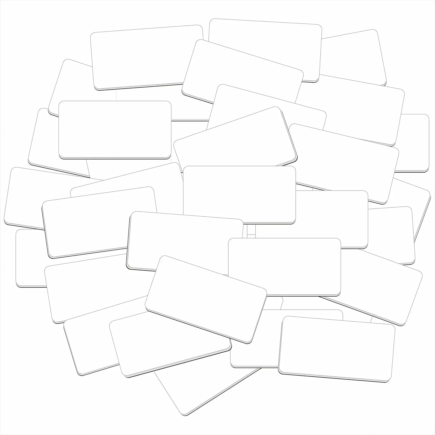 Name Tag Label, 55 count Dry Erase  Blank Name Stickers White   for Whiteboards Locker Fridge School Office  (Each Measures 2" x 1")