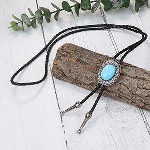 Besteel 4Pcs Bolo Tie for Men Western Cowboy Natural Tiger Eye Leather Necktie Halloween Costume Accessories for Men Women Belt Buckle Necklace Gothic Vintage Dragonfly Adjustable Star Necklace