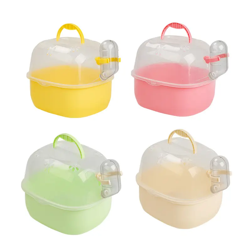 Hamster cage Carrying case Golden bear go out special portable hamster cage large space breathable mini portable cage