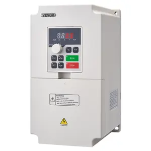 【DealsForYouDays】VEVOR Variable Frequency Drive, AC 220V Input 4KW Variable Frequency CNC Drive Inverter Converter, VFD 5.5HP 1 or 3 Phase Input, 3 Phase Output, CNC Motor Inverter Converter for Motor Speed Control