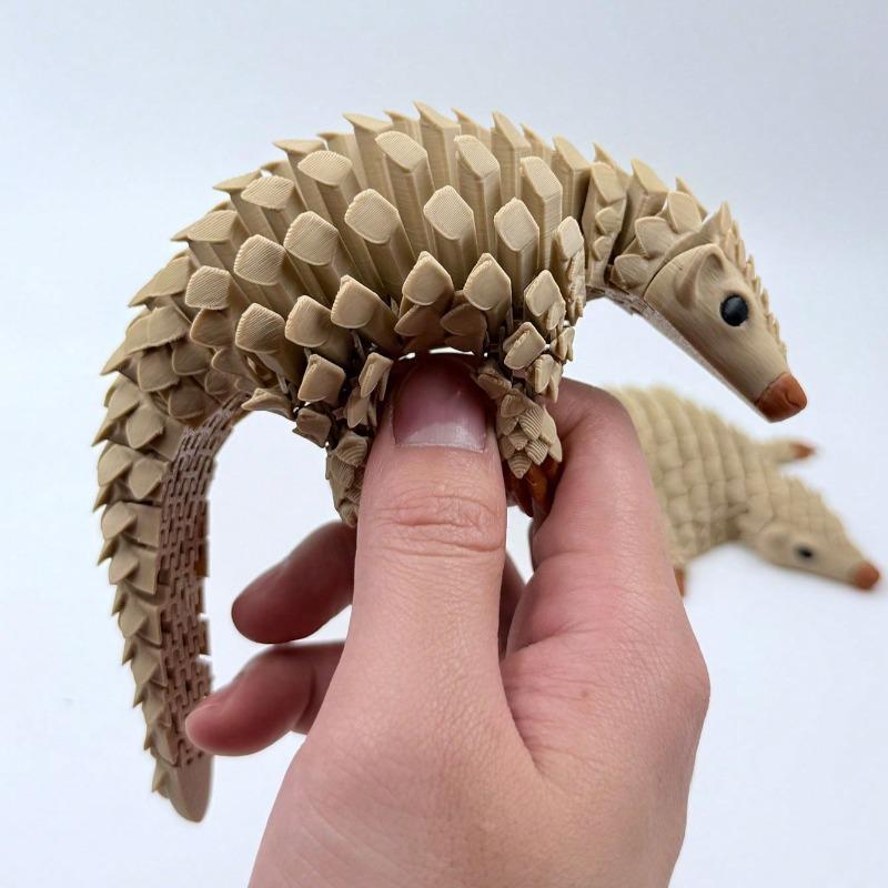 3D Printed Pangolin Armor Joint Decoration Figurine Model Desktop Ornaments and Collectibles