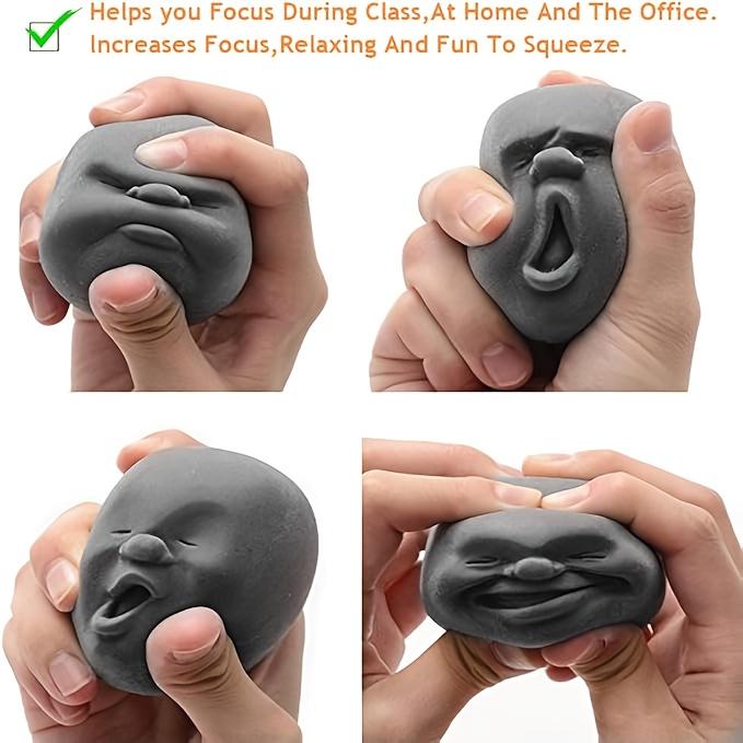 Interesting and quirky expression mood balls, realistic and exaggerated surprises, can be freely squeezed and stretched, slow-rebound texture toy, suitable as a fun gift, ideal for children, office parties, Easter, Halloween, and Christmas