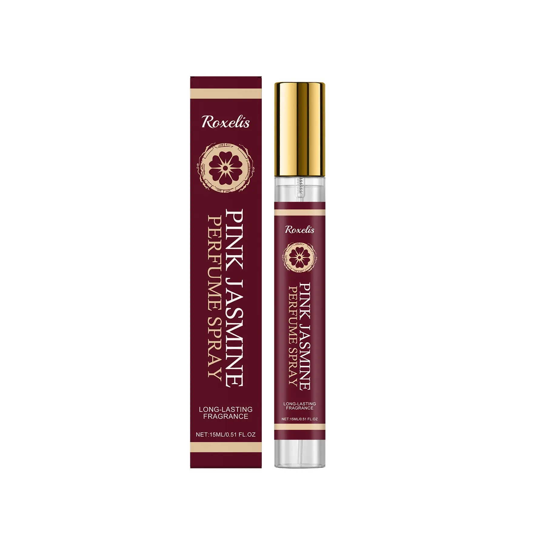 Fragrant Jasmine Scent, Fresh Elegant Long-Lasting Portable Jasmine Perfume, Refreshing and Inviting Aroma