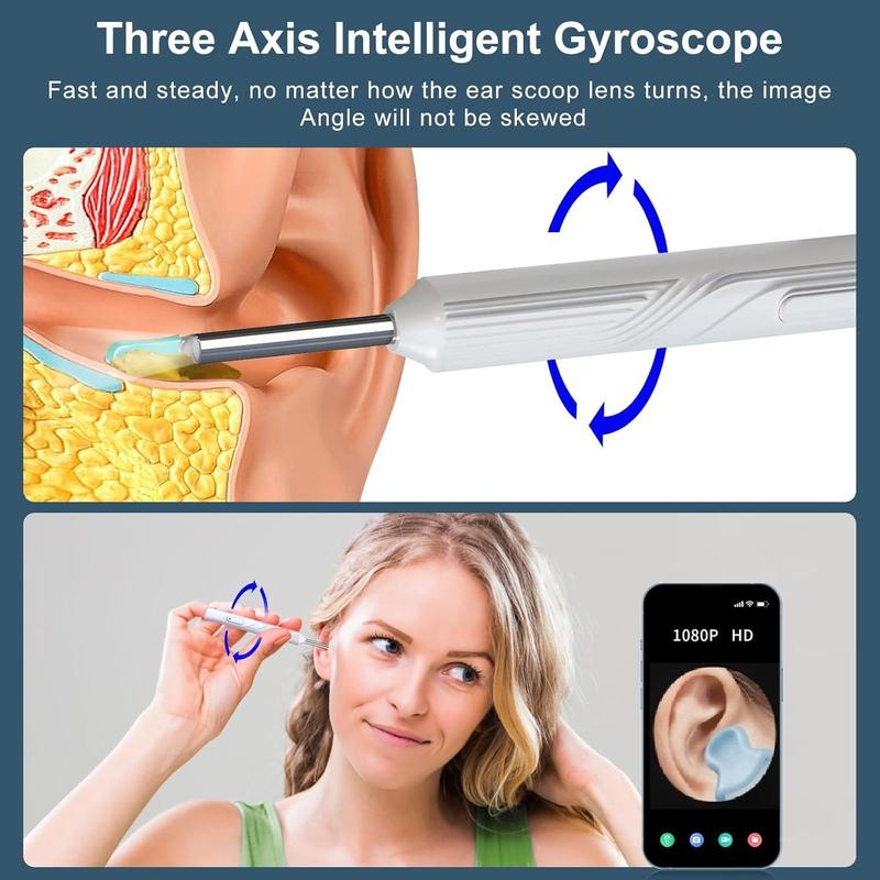 Portable Earwax Removal Tool Set, 1 Box Earwax Cleaning Tool Set with LED Light, Earwax Remover Tool, Ear Cleaning Tool Kit for Phone