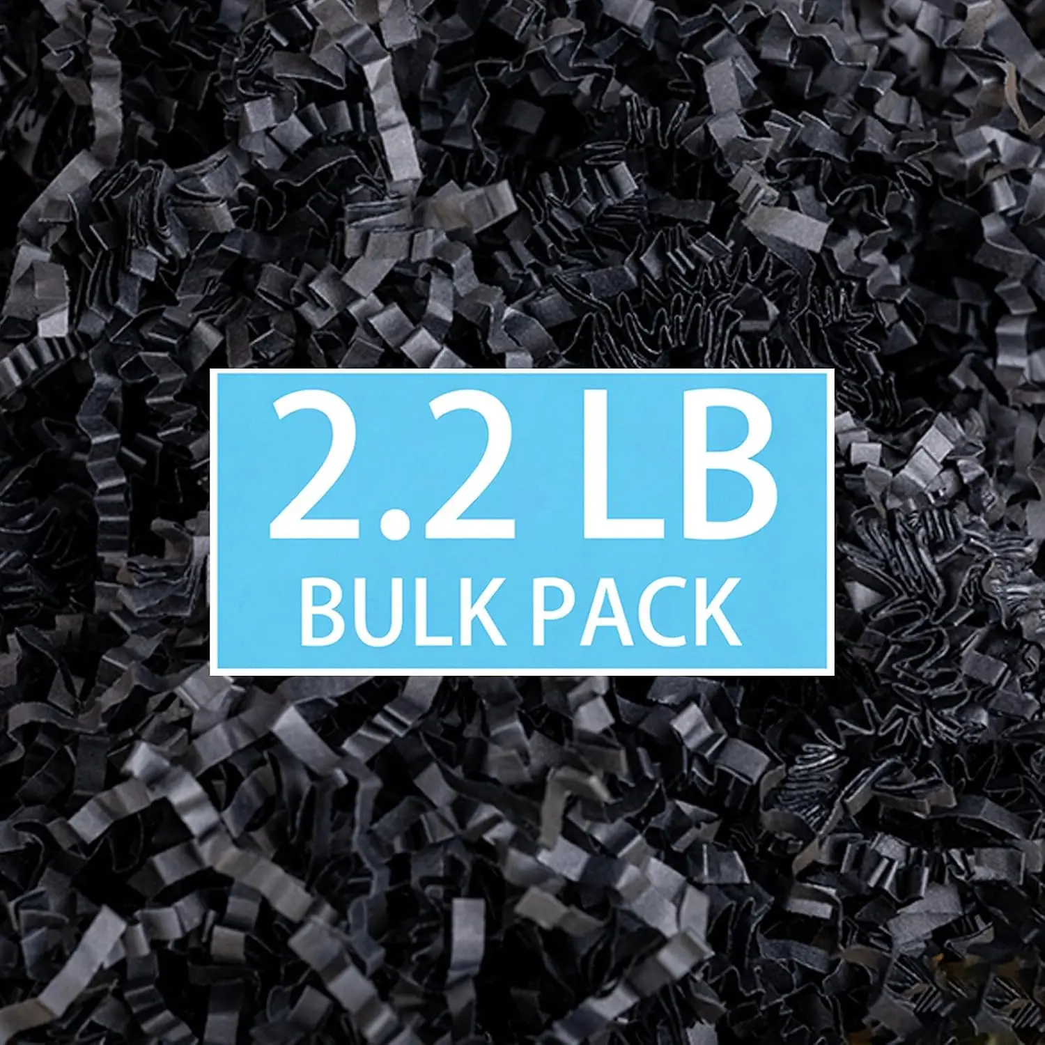 2.2 lbs Bulk Black Crinkle Paper Filler |  Shredded Paper for  Baskets, Boxes & Packaging | Elegant Filler for Christmas, Halloween, Birthdays &   Occasions