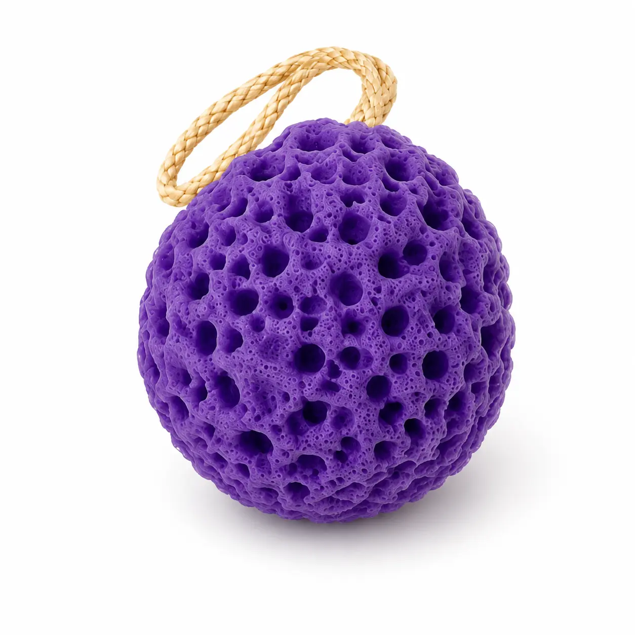 Cute Honeycomb Cheese Shower Sponge Loofah, Super Soft Skin-Friendly 2-in-1 Foaming & Exfoliating Body Scrubber, Durable No-Shedding Design with Built-In Hanging Rope, Home Spa Self-Care Bathroom Decor Accessory