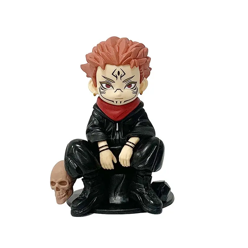 Q Version Kengan Ashura Figure, Five-String Wu Crouching, Iori Higashino, Yamada Shikishima Personality Collectible Boy Ornament