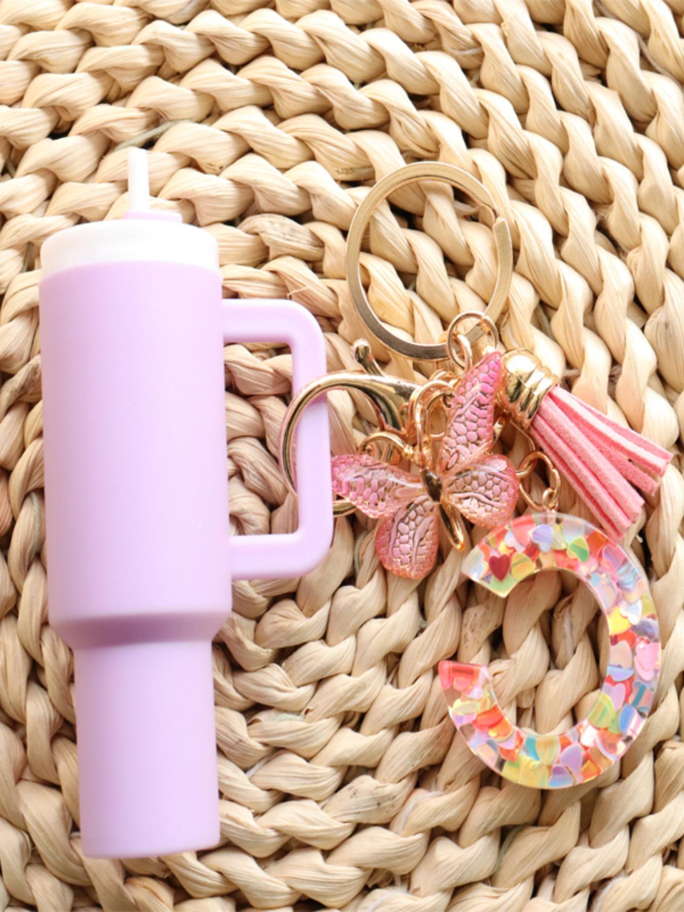 Mini Cup Shaped Keychain, Cute Keychain, Portable Keychain for Women & Men, Keychain for Bags, Fashion Accessories for Daily Use