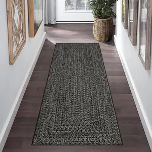 Garvee Runner Rug for Hallway 2×6feet Non Slip Kitchen Floor Carpet  Machine Washable Area Rug for Entryway Bathroom Grey/Brown