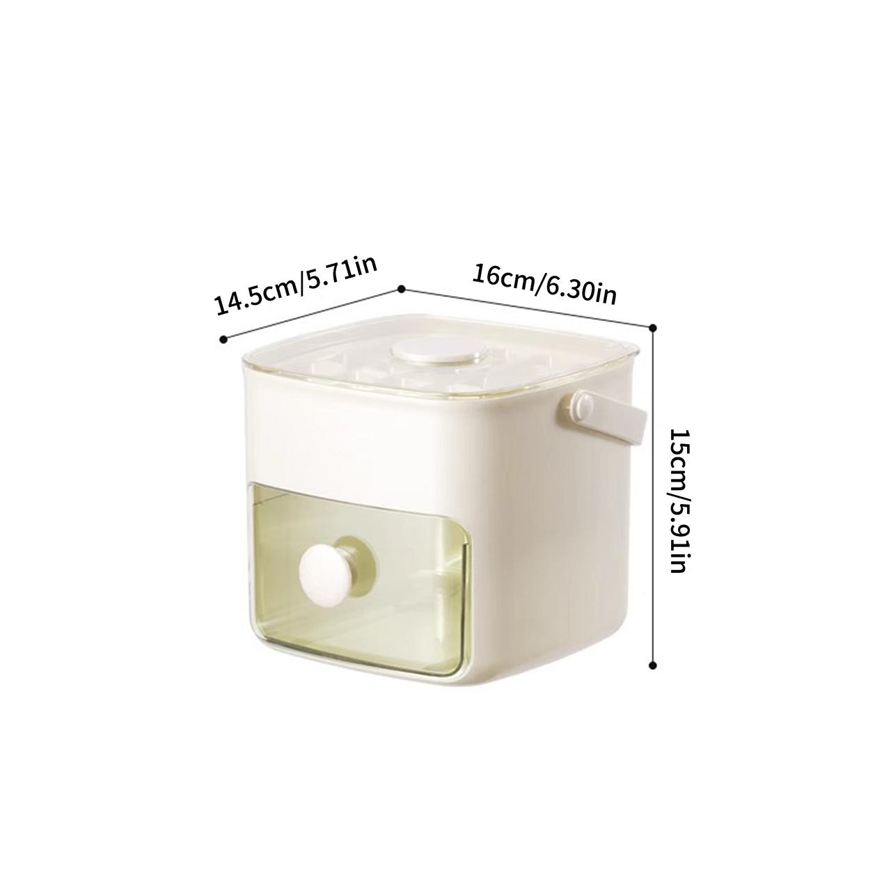 Ice Cube Maker, 48-grid Double Layer Ice Cube Mold with Large Capacity Storage, Household Ice Making Tool for Home Kitchen