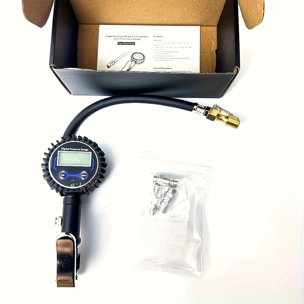 250 PSI Digital Tire Pressure Gauge with Inflator, Brass Components Automotive Vehicle Tool,1% Accuracy Air Chuck & Compressor Accessories