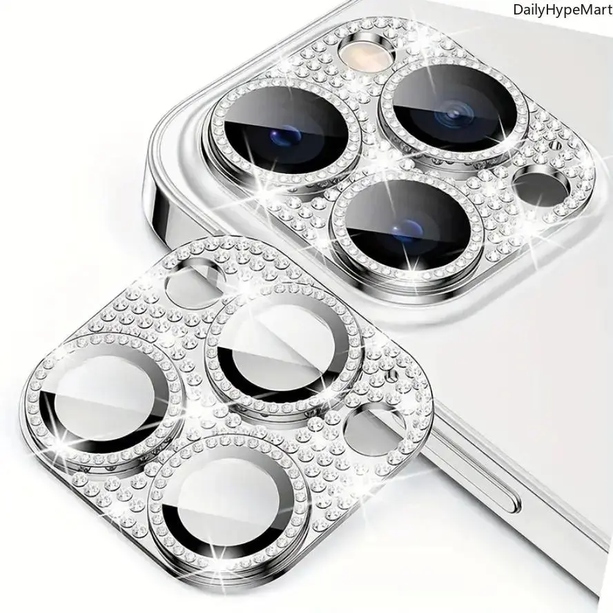 All-in-One Glitter Armor Camera Lens Protector Compatible with iPhone Series