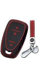 Key Fob Cover Compatible with Chevy Bolt EV EUV Trailblazer Traverse Trax Blazer Equinox Cruze Sonic Volt