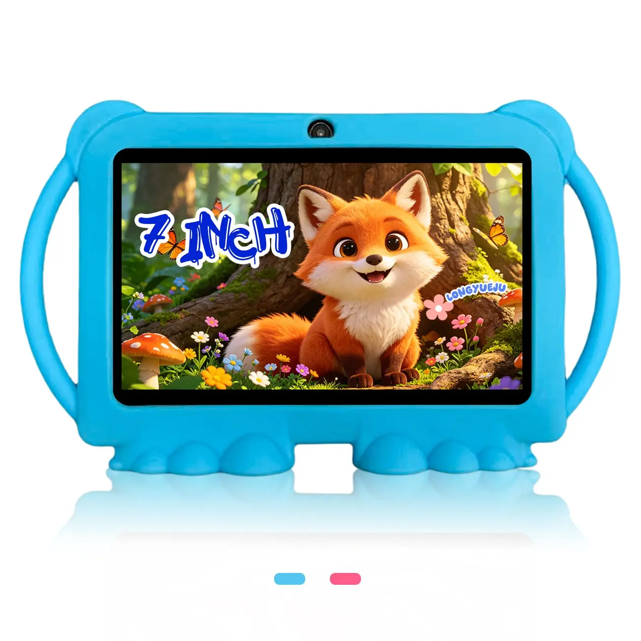 【 Children's Day Gift 】 7-inch Portable children's learning tablet: Android tablet, parental control, children's expected gift, football game, children's cartoon, no adapter