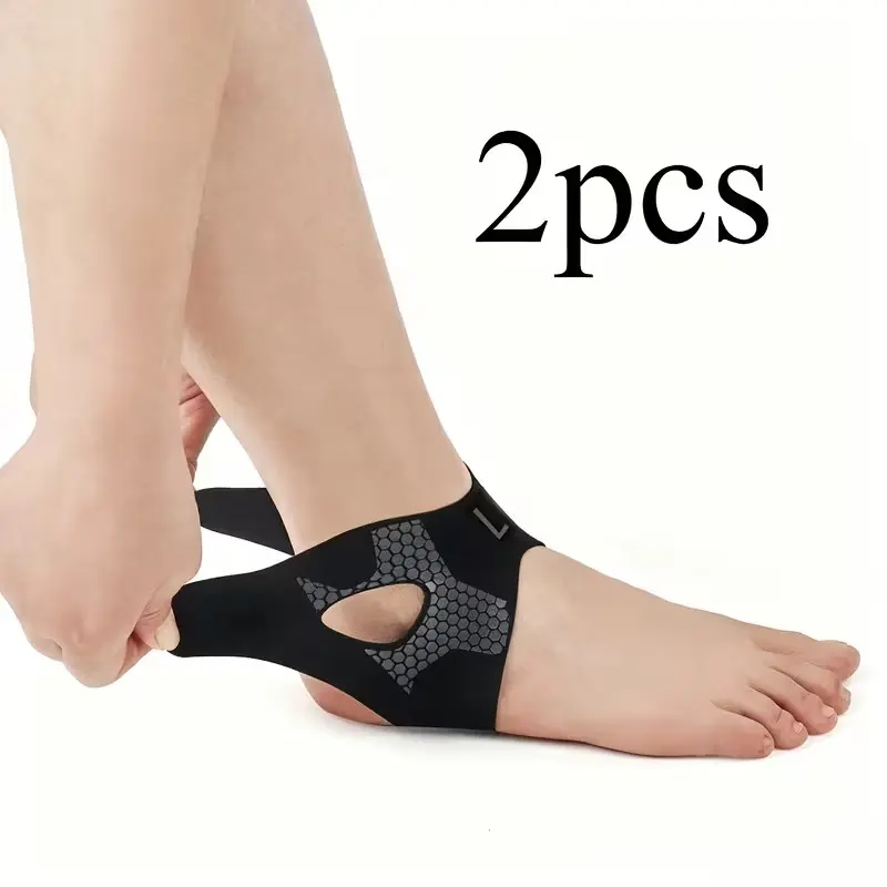 2 Pairs Ankle Support Braces, High Elastic Soft, Unisex, Ideal for Basketball, Running, Fitness Training, Anti-Sprain Ankle Stabilizer