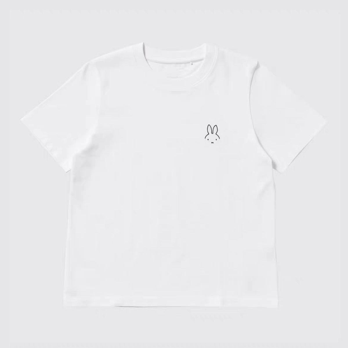 Kawaii Anime Miffy Rabbit T-shirt Fashion Women's Wear, Cartoon Cute and Girlish Pure Cotton Short-sleeved