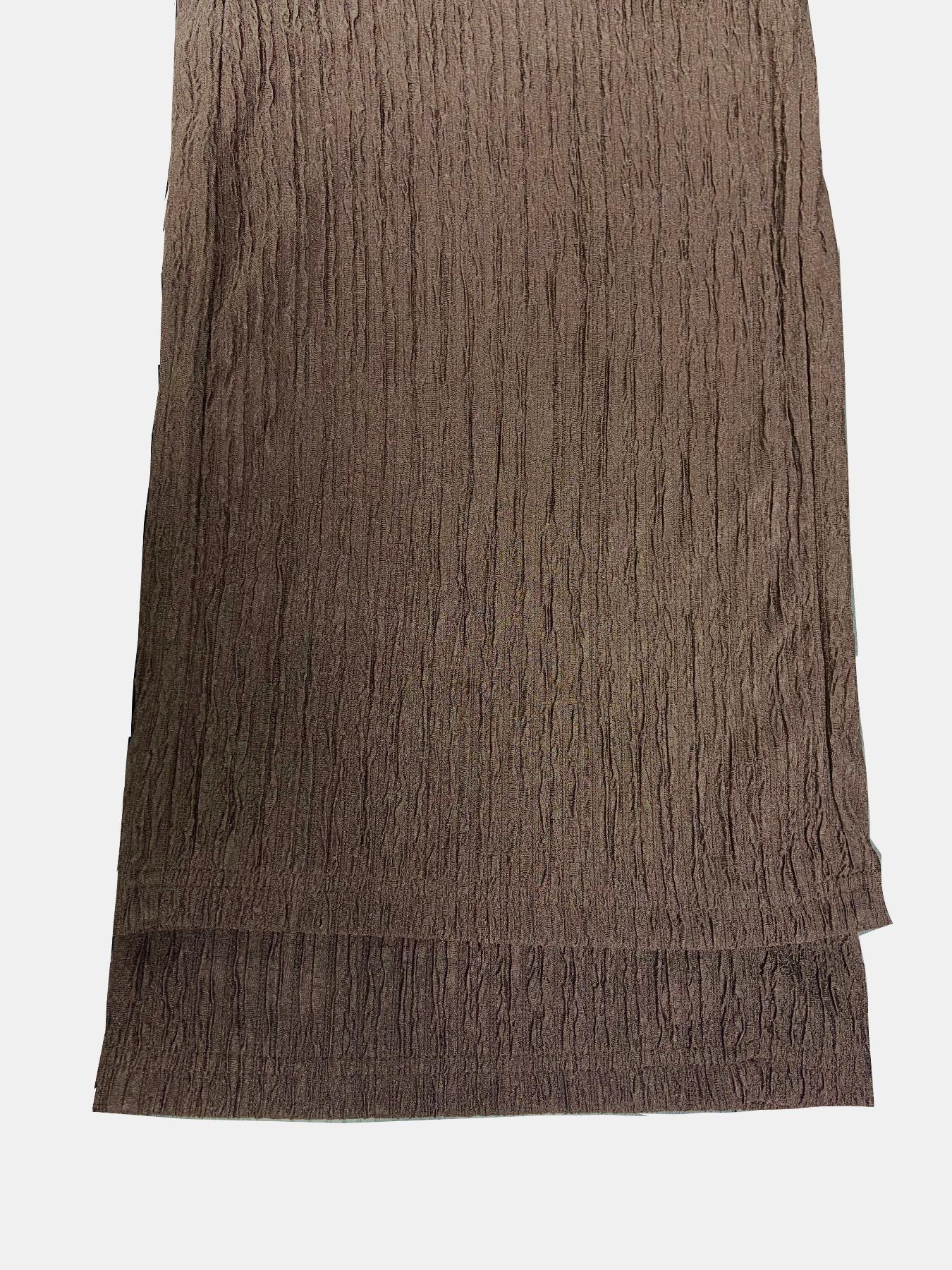 Women's Textured Tie Front Elastic Waist Straight Leg Pants, Casual Comfy Trousers for Daily Wear, Ladies Bottoms for All Seasons