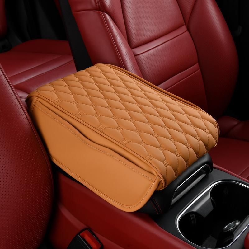 Car Center Console Armrest Protector, Plaid Pattern Car Armrest Protective Pad, Universal Car Armrest Box Booster Guard Pad, Boyfriend Gift, Car Stuff, Car Organization
