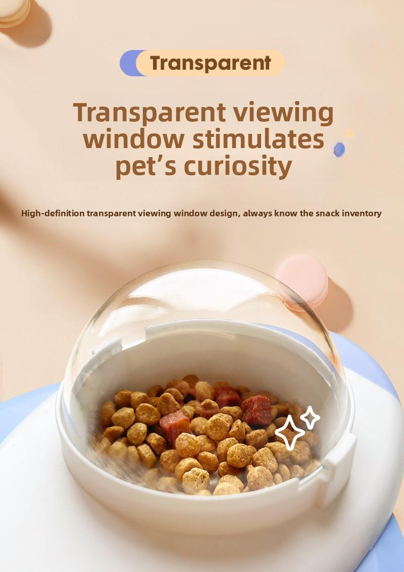 Cat Toy Pet Rotating Treat Dispenser Ball Self-Entertainment Relieve Boredom Eating and Playing Educational Cat Dog Toy Treat Dispenser New Model