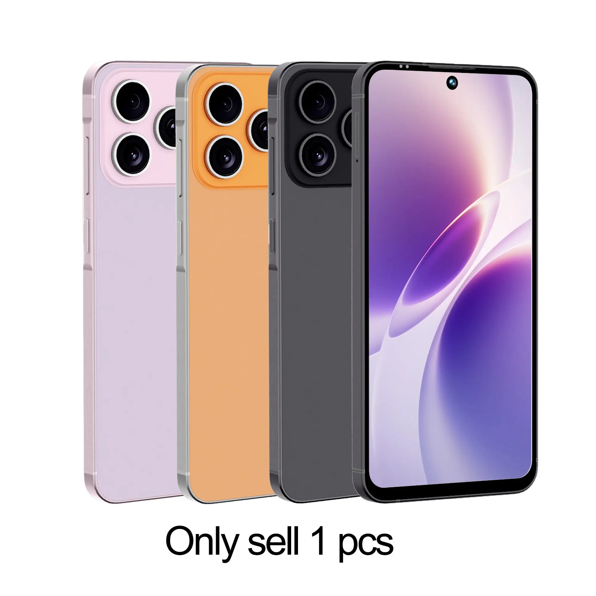 MSEVC 17 Pro Max Smartphone Android Phone, 6.8 Inch HD Display, 4+64GB Memory, 4000mah Battery, Dual Camera, Helio P22 Processor, Face Unlock