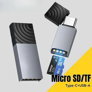 2 in 1 TF SD Card Reader USB 2.0 Memory Card Adapter Smart High Speed Cardreader Convertor for PC Laptop Accessories