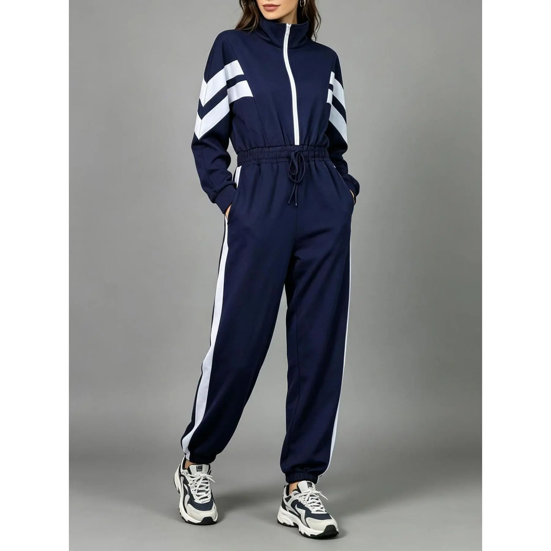 Women'S Clothing, Women'S Autumn Wear Autumn And Winter Leisure Daily Going Out Sweater Elastic Women'S Jumpsuit Elegant And Noble Women'S Clothing