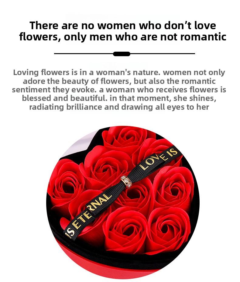 Heart-Shaped Rose Gift Box for Necklace Ring Earrings Jewelry, Preserved Flower Storage Case, Romantic Valentine's Day Gift Box for Girlfriend Birthday Anniversary teen girl  mini gifts Mother's Day love gifts