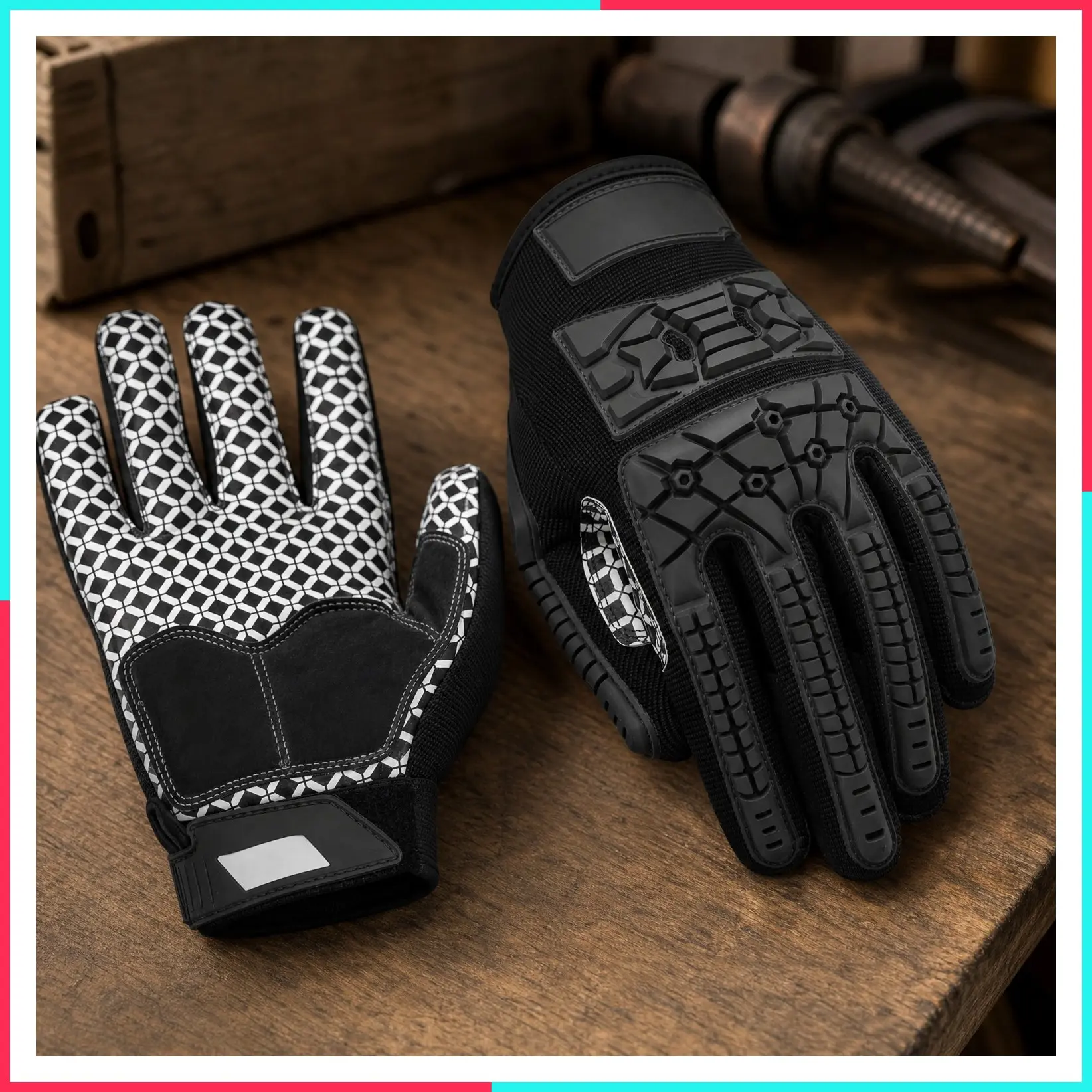 Lineman 2.0 Football Receiver Gloves with Padded Palm and Flexible TPR Back of Hand Impact Protection, Adult and Youth Sizes