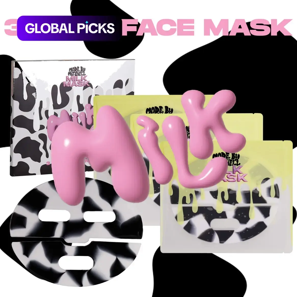 MILK MASKS- MADE BY MITCHELL #GLOBAL PICKS MILK MASKS- MADE BY MITCHELL #GLOBAL PICKS