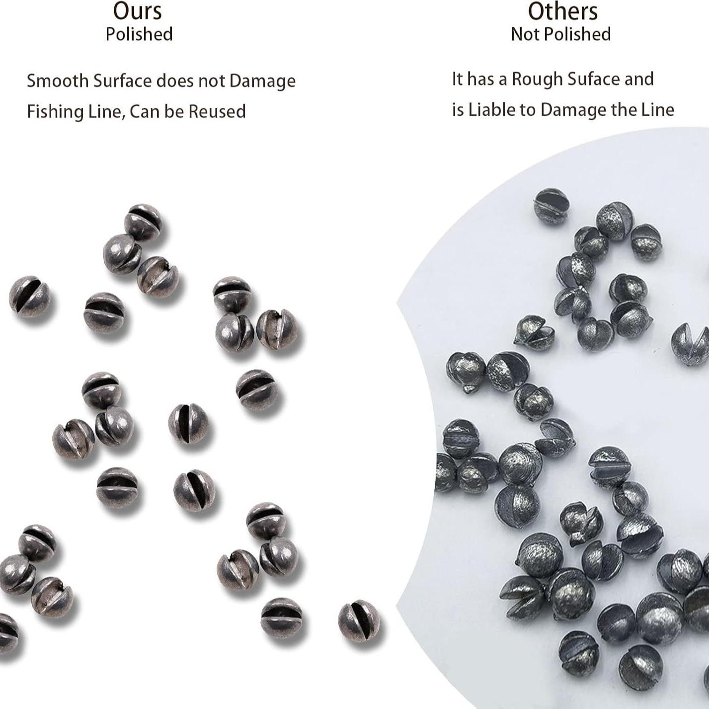 Fishing Lead Sinker Set, 100pcs/box Split Lead Sinker Fishing Weight, Split Lead Clip for Bass Fishing, Fishing Accessories for Outdoor, Fishing Tackle Kit, Father's Day Gifts, Fishing Lures Kit, Fishing Gear Set