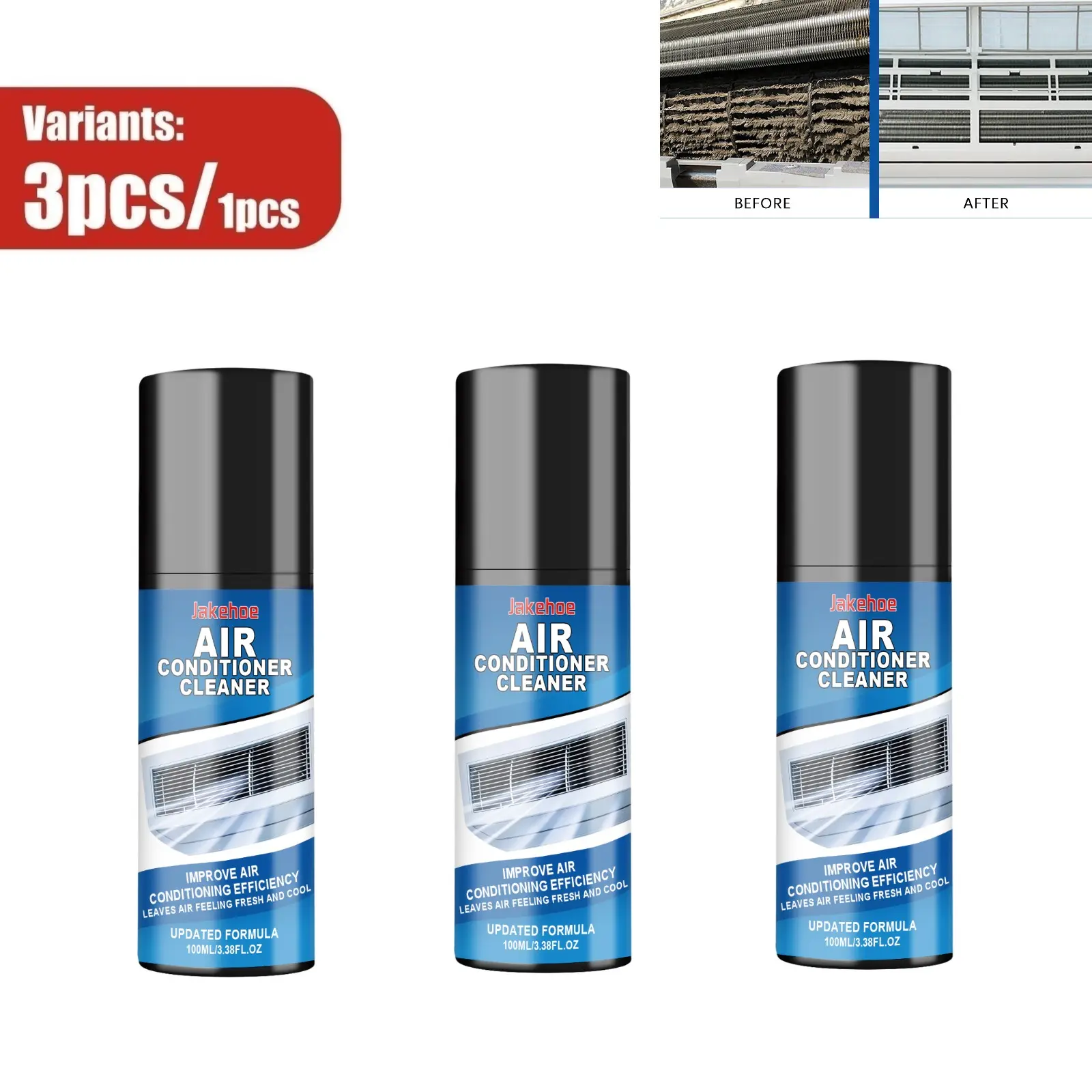 Gentle Air Conditioner Cleaner, Effectively Clear Dust, Stains and Unpleasant Odors, Deep Clean Inner Filters, Universal Compatibility for Various Types of Air Conditioning Units, Easy Home Maintenance Cleaning Supplies