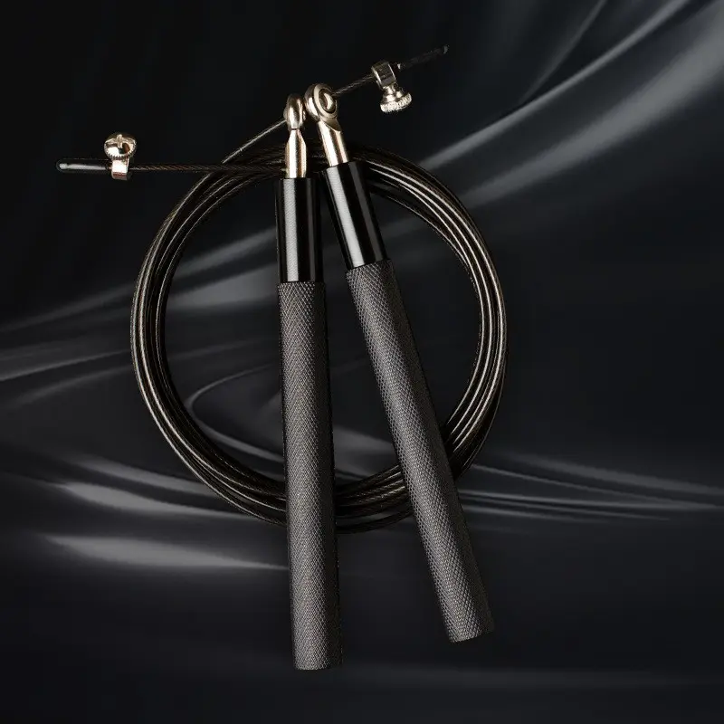Professional Jump Rope, Adjustable Length Skipping Rope with Weighted Handles, Fitness Equipment for Men & Women Home Gym Workout, Exercise Equipment for Home
