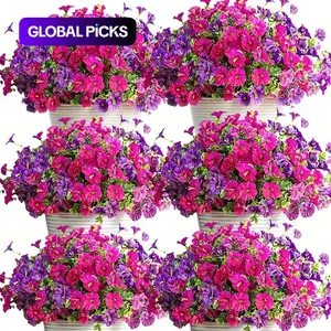 Artificial Flower (16pcs/set), Faux Flower, Decorative Flower for Home Garden, Porch, Window Box, Yard and Seasonal Celebrations, Spring/Summer Decoration, Fruit, Artificial Flower Plant #TOP PICKS