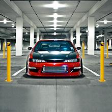 Garvee Safety Bollards 6 Packs, Garvee 91.4 cm Height Bollard Posts, 11.4 cm Diameter, Yellow Steel Safety Bollard with 24 Anchor Bolts, for Traffic Control, Driveway Blockade, Parking Pole