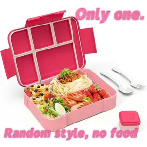 Insulated Leak-Proof Bento Box, 5 Compartments, Durable Food Container, Ideal for School, Home, Picnic, Travel