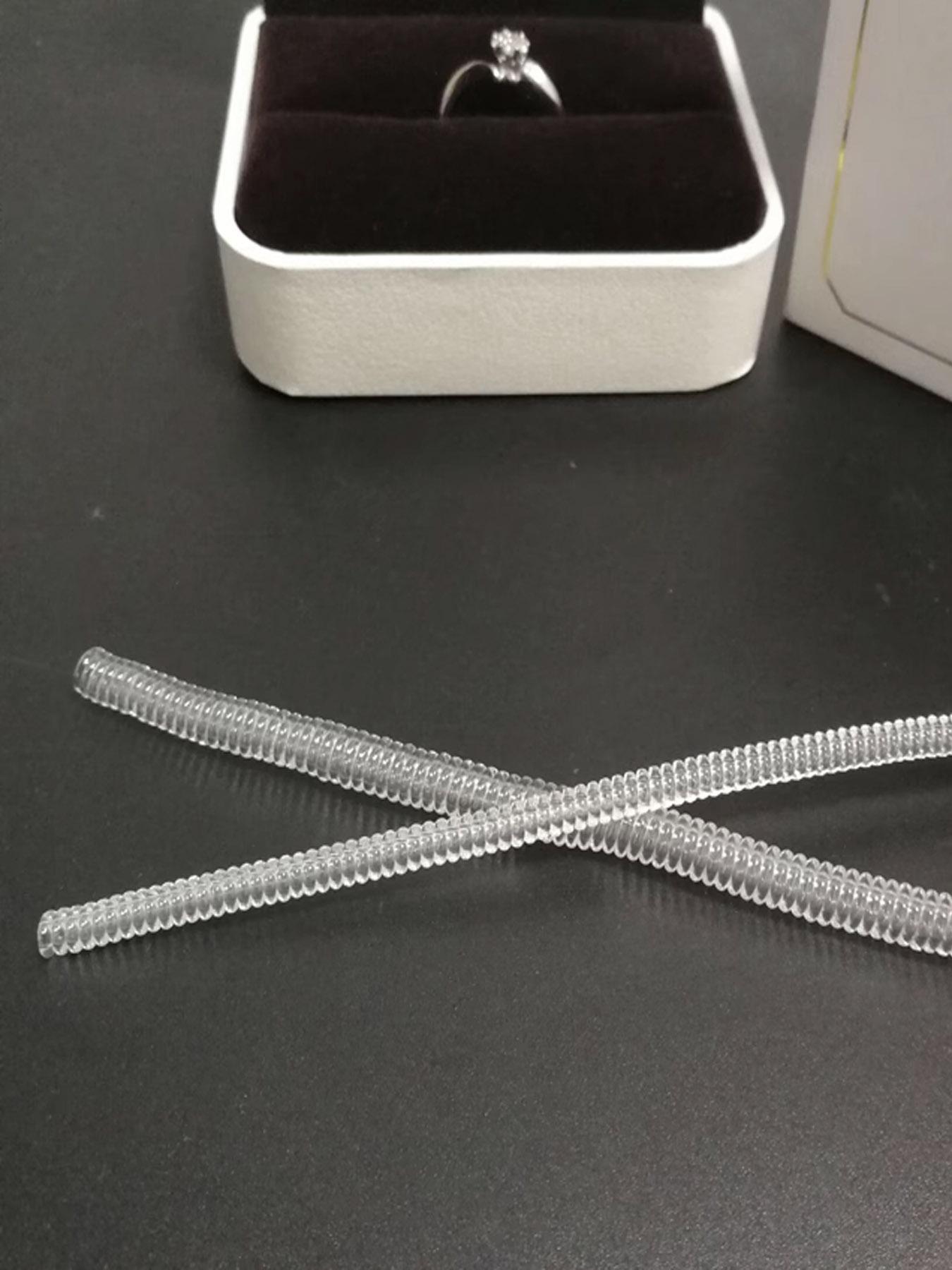 Ring Size Reducer Tool, Spiral Spring Based Rings Adjust Invisible Transparent Tightener Resizing Tool, Jewelry Guard for Women & Men, Jewellery, Accessories